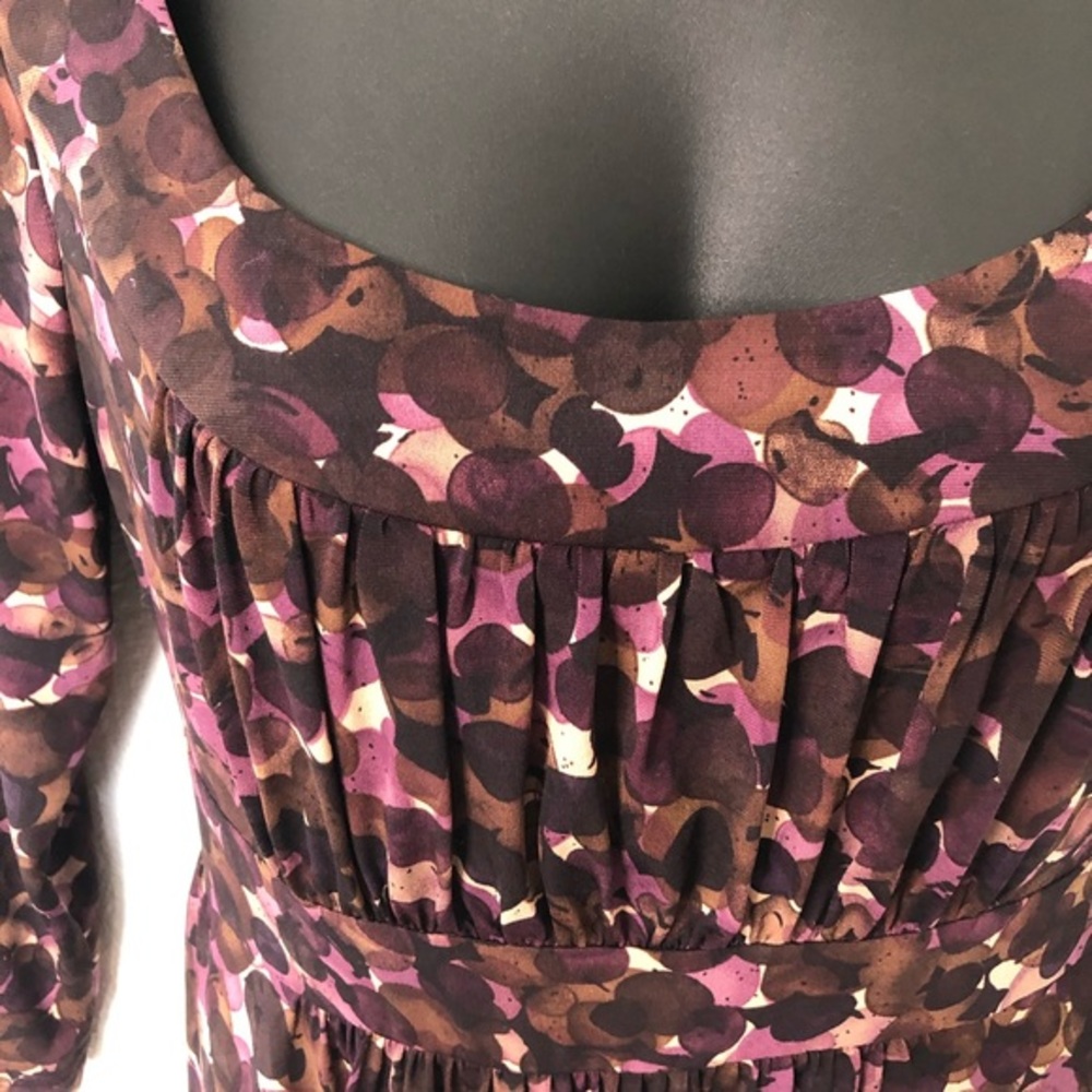 💜💜 GNW Womens Brown and Purple Dress  Size 10